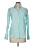 J.Crew Teal Long Sleeve Button-Down Shirt Size 6 - photo 1
