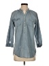 J.Crew Blue 3/4 Sleeve Button-Down Shirt Size XS - photo 1