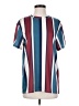 Shein Stripes Blue Short Sleeve T-Shirt Size S - photo 1