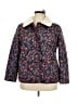 Talbots 100% Polyester Print Blue Jacket Size XL - photo 1