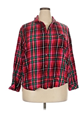 Victoria's Secret 3/4 Sleeve Button-Down Shirt (view 1)