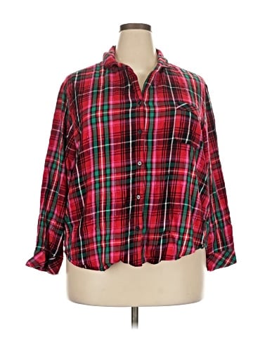 Victoria's Secret 3/4 Sleeve Button-Down Shirt (view 1)