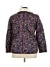 Talbots 100% Polyester Print Blue Jacket Size XL - photo 2