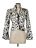 JS Collections 100% Silk Paisley Ivory Silk Blazer Size 6 - photo 1