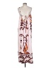 Unbranded 100% Polyester Print Orange Casual Dress Size S - photo 2