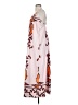 Unbranded 100% Polyester Print Orange Casual Dress Size S - photo 5