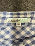 Sweet Salt Checkered-gingham Blue Long Sleeve Blouse Size XS - photo 7