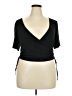 Shein Curve Black Short Sleeve Top Size 20 Plus (4) - photo 1