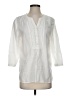 Talbots 100% Linen Ivory 3/4 Sleeve Blouse Size S - photo 1