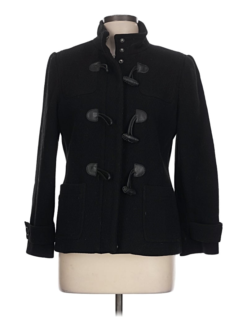 Pre-owned Talbots Wool Coat In Black