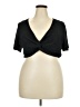 Shein Curve Black Short Sleeve Top Size 20 Plus (4) - photo 1