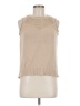 Halogen 100% Cotton Tan Sleeveless Top Size M - photo 1