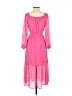 Sofia Jeans by Sofia Vergara Pink Casual Dress Size XS - photo 2