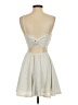 Eclipse 100% Polyester Stars White Cocktail Dress Size XS - photo 2