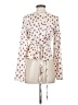 Free People 100% Polyester Ivory Long Sleeve Blouse Size XS - photo 2