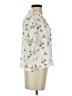 Levi's 100% Viscose Floral Ivory Short Sleeve Blouse Size XS - photo 4