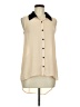 Hearts... 100% Polyester Tan Sleeveless Blouse Size M - photo 1