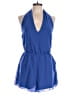 Bongo 100% Polyester Solid Blue Romper Size L - photo 1