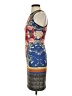 Dream Daily Graphic Blue Cocktail Dress Size S - photo 5