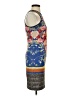 Dream Daily Graphic Blue Cocktail Dress Size S - photo 4