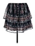 Joie Paisley Black Casual Skirt Size S - photo 1