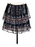 Joie Paisley Black Casual Skirt Size S - photo 2