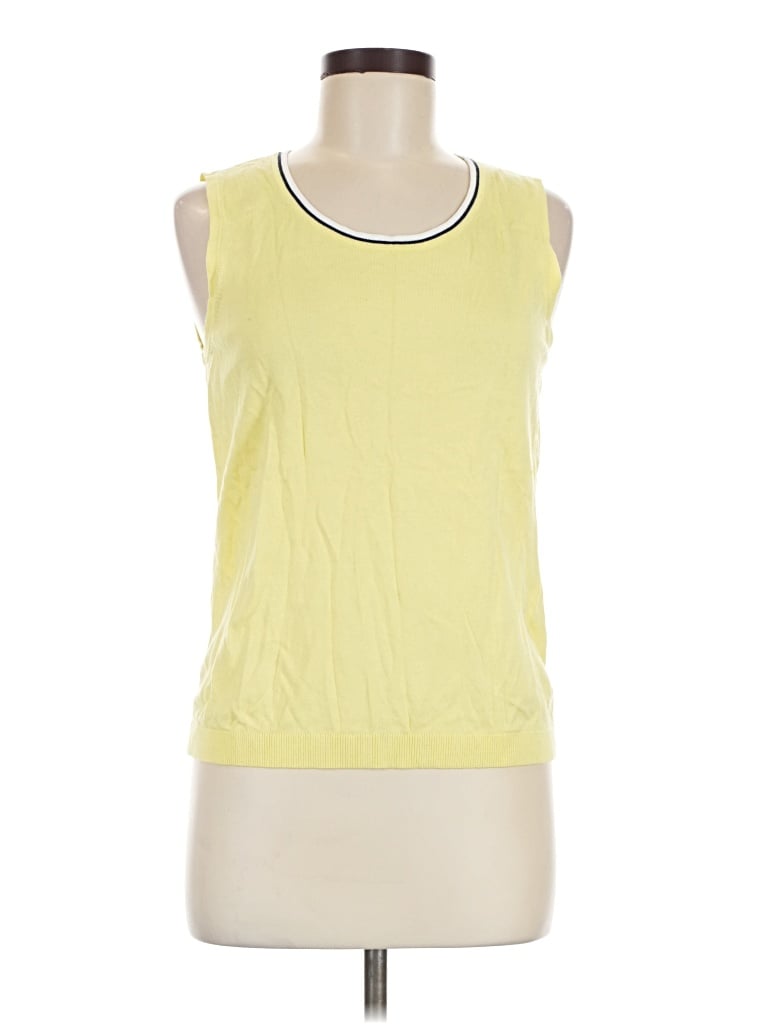 Pre-owned Talbots Outlet Sleeveless T-shirt In Yellow