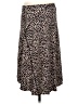Max Studio 100% Polyester Print Black Brown Casual Skirt Size S - photo 1