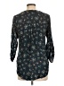 Daniel Rainn 100% Rayon Teal 3/4 Sleeve Blouse Size L - photo 2