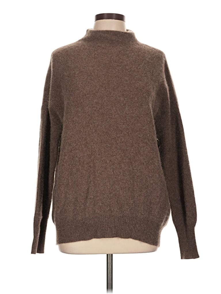 Pre-owned M Magaschoni Turtleneck Sweater In Brown