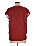 J.Crew 100% Polyester Burgundy Short Sleeve Blouse Size 10 - photo 2