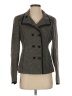 Nina Mclemore 100% Wool Chevron-herringbone Gray Jacket Size 2 - photo 1