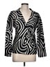 Max Mara Print Black Blue Blazer Size 12 - photo 1