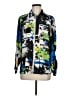 MULTIPLES 100% Polyester Print Blue Long Sleeve Blouse Size M - photo 1