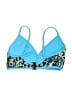 FIVE Animal Print Blue Swimsuit Top Size S - photo 2