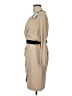 Max Mara 100% Silk Solid Tan Cocktail Dress Size 10 - photo 5