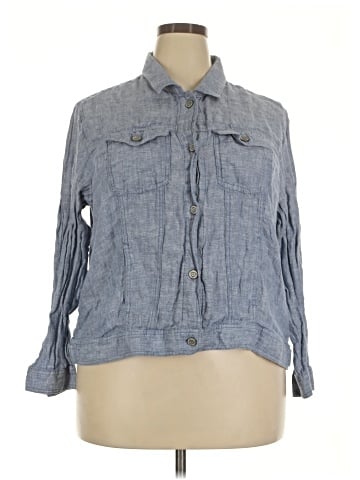 Jones New York 3/4 Sleeve Button-Down Shirt (view 1)