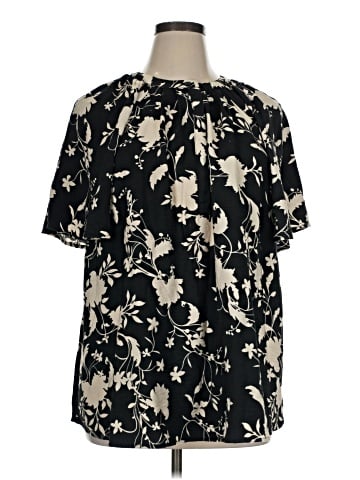 Ava & Viv Short Sleeve Blouse (view 1)