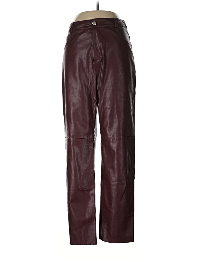 Pre-owned Lulus Casual Pants In Burgundy