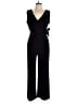 Bar III Solid Black Jumpsuit Size L - photo 1