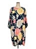 North Style 100% Polyester Floral Blue Casual Dress Size 2X - photo 1