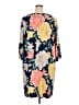 North Style 100% Polyester Floral Blue Casual Dress Size 2X - photo 2