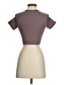 OQQ Brown Short Sleeve Turtleneck Size S - photo 2