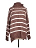 Pol 100% Polyester Stripes Brown Pullover Sweater Size L - photo 1