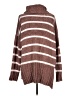 Pol 100% Polyester Stripes Brown Pullover Sweater Size L - photo 2