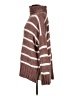 Pol 100% Polyester Stripes Brown Pullover Sweater Size L - photo 5