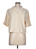 Fabletics Ivory Short Sleeve Blouse Size L - photo 1