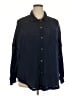 Dokotoo Polka Dots Blue Long Sleeve Blouse Size XXL - photo 1
