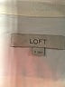 Ann Taylor LOFT 100% Polyester Color Block Ivory Long Sleeve Blouse Size S - photo 7