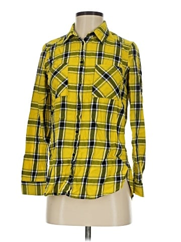 Divided by H&M 3/4 Sleeve Button-Down Shirt (view 1)
